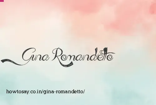 Gina Romandetto