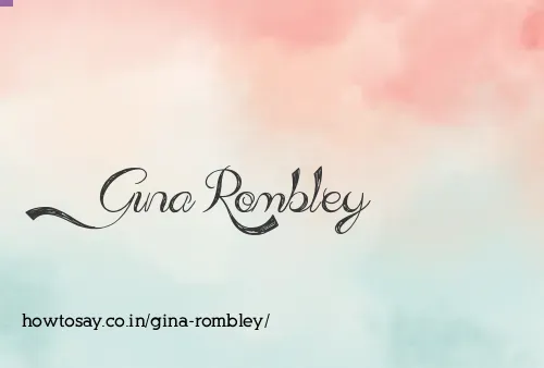 Gina Rombley