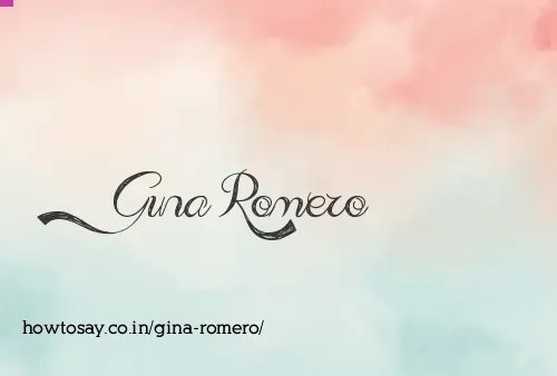 Gina Romero