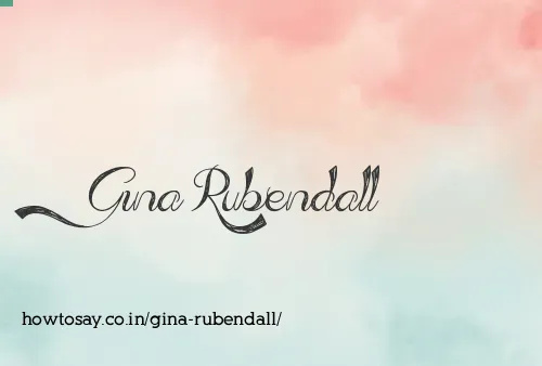 Gina Rubendall