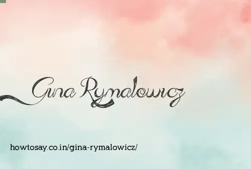 Gina Rymalowicz