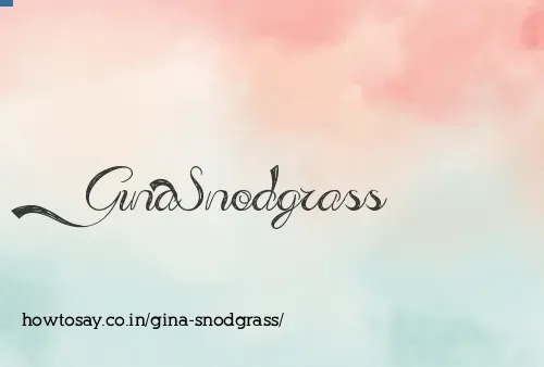 Gina Snodgrass