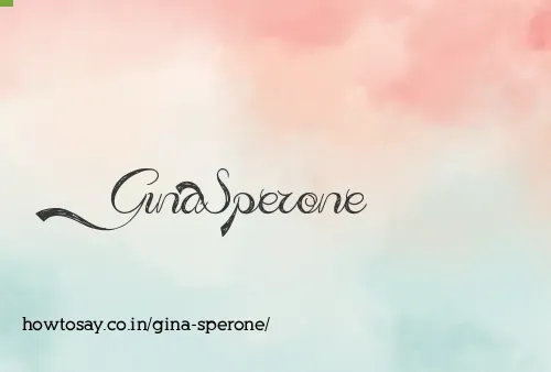 Gina Sperone