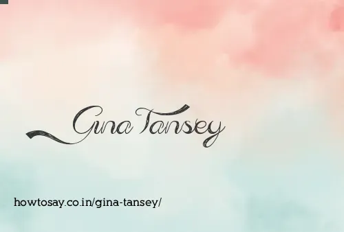 Gina Tansey