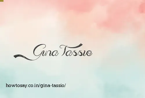 Gina Tassio