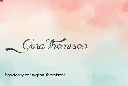 Gina Thomison