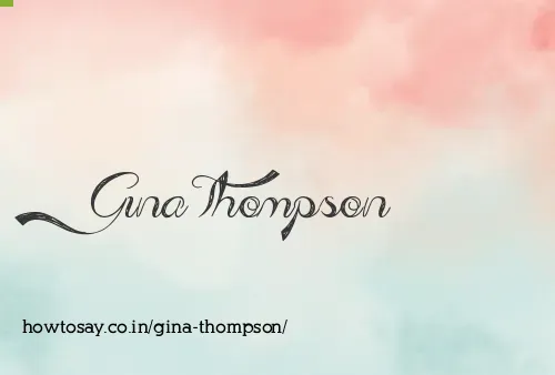 Gina Thompson
