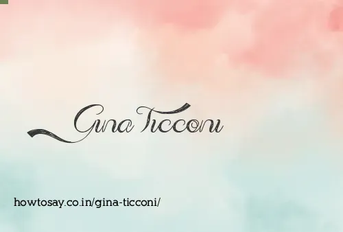 Gina Ticconi