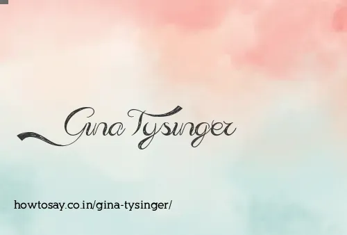 Gina Tysinger