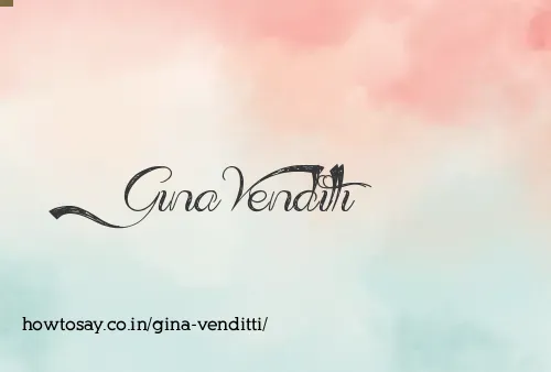 Gina Venditti