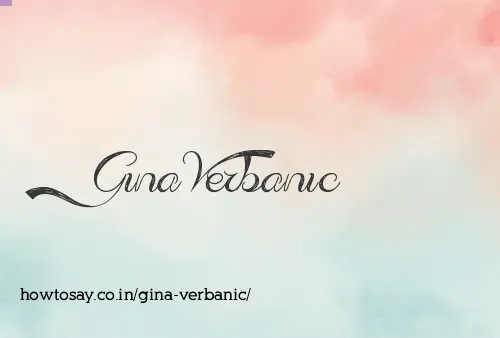 Gina Verbanic