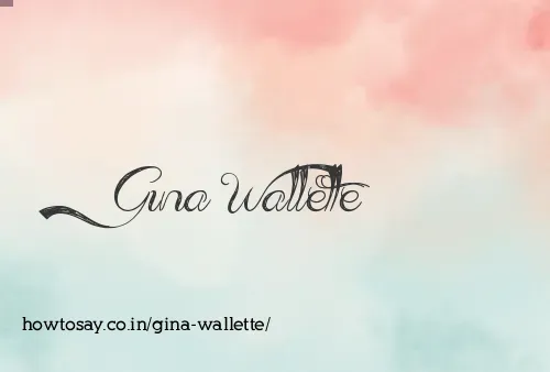 Gina Wallette