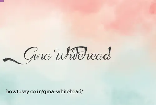 Gina Whitehead