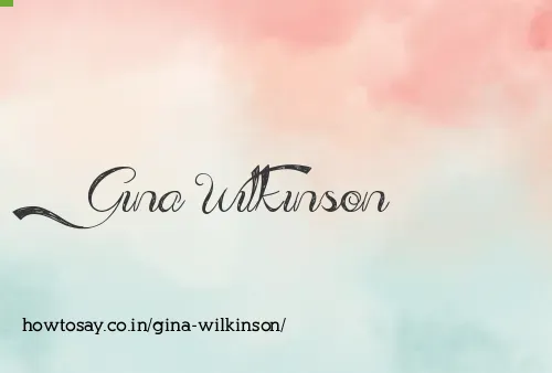 Gina Wilkinson