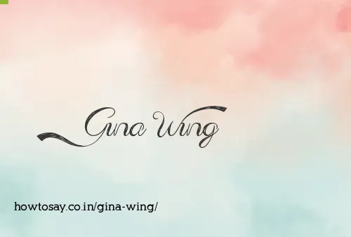 Gina Wing