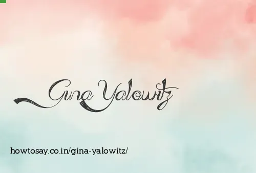 Gina Yalowitz