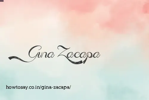 Gina Zacapa