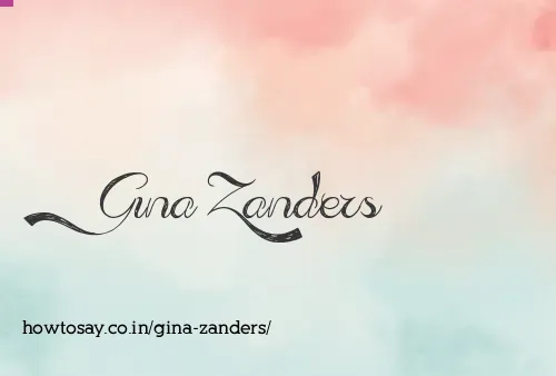 Gina Zanders