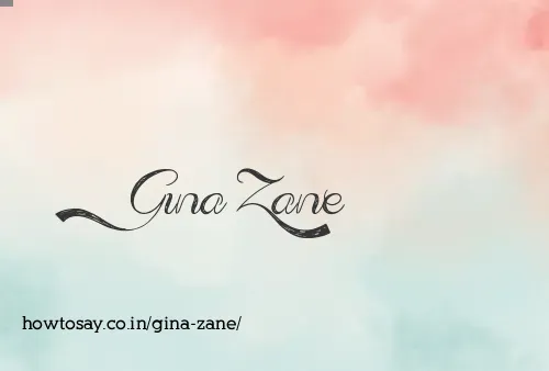 Gina Zane