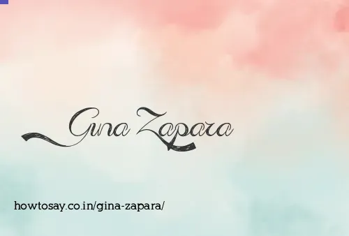 Gina Zapara