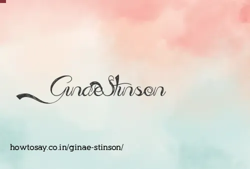 Ginae Stinson