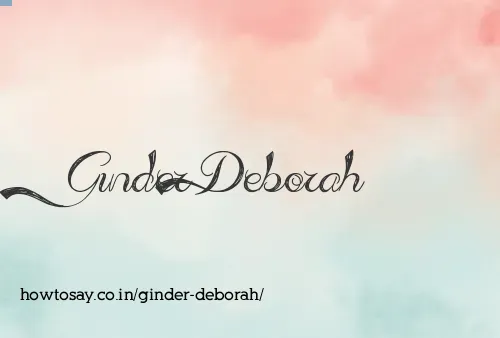 Ginder Deborah