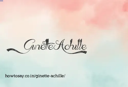 Ginette Achille