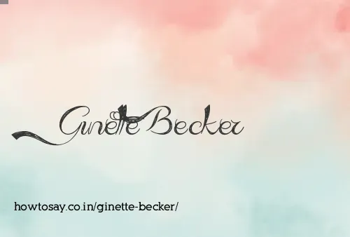 Ginette Becker
