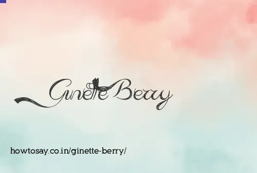 Ginette Berry