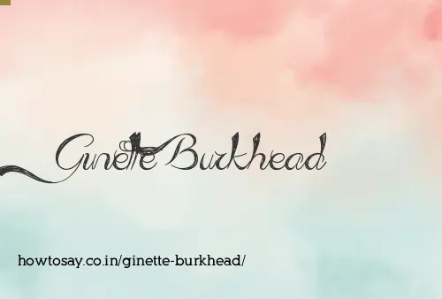 Ginette Burkhead