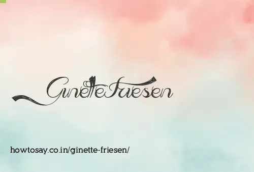 Ginette Friesen