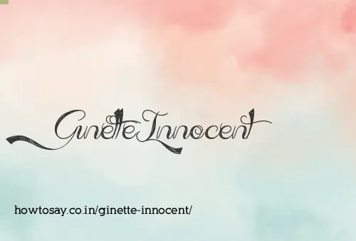 Ginette Innocent