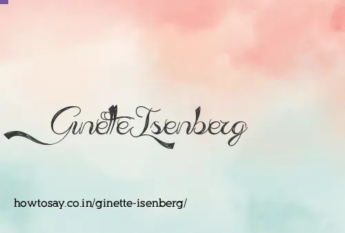 Ginette Isenberg