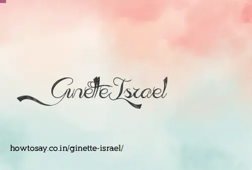 Ginette Israel