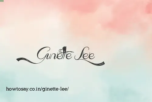 Ginette Lee