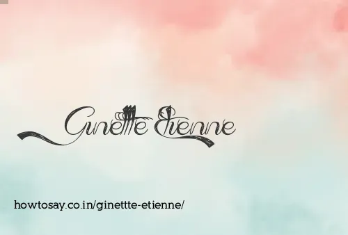 Ginettte Etienne