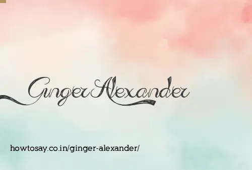 Ginger Alexander