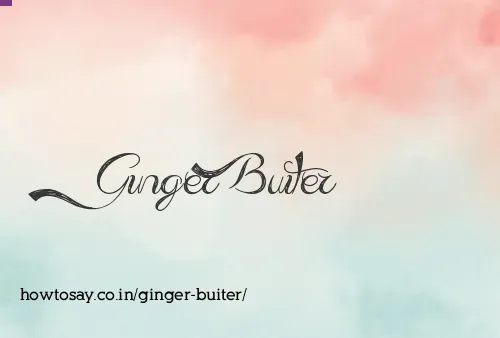 Ginger Buiter