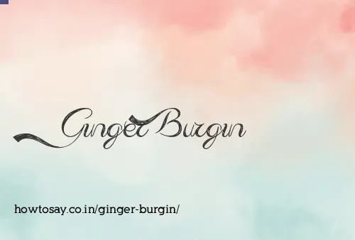 Ginger Burgin