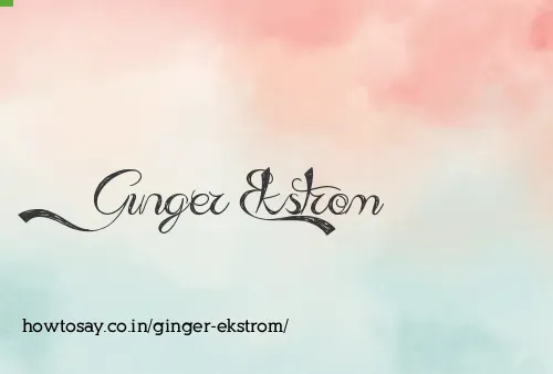 Ginger Ekstrom