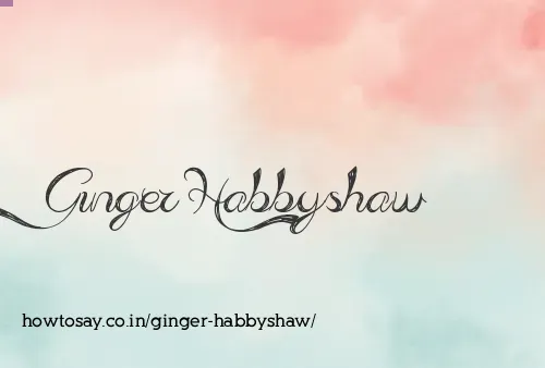 Ginger Habbyshaw