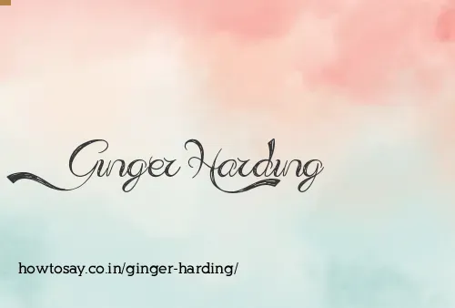 Ginger Harding