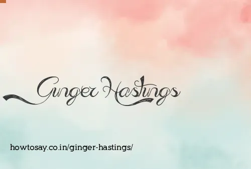 Ginger Hastings