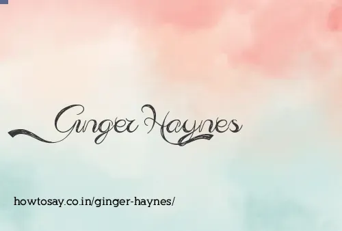 Ginger Haynes