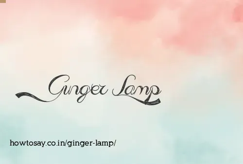 Ginger Lamp
