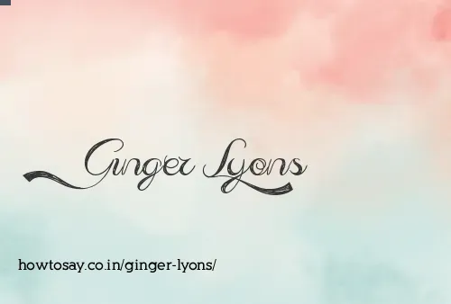 Ginger Lyons