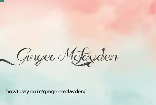 Ginger Mcfayden