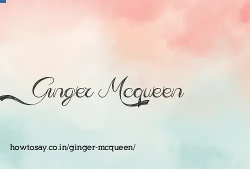 Ginger Mcqueen