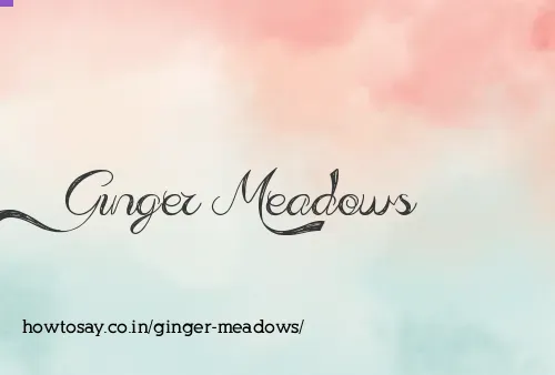 Ginger Meadows