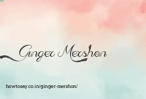 Ginger Mershon